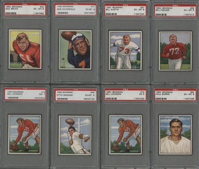 1950 Bowman PSA-Graded Collection (16) Including Graham, Turner and Waterfield